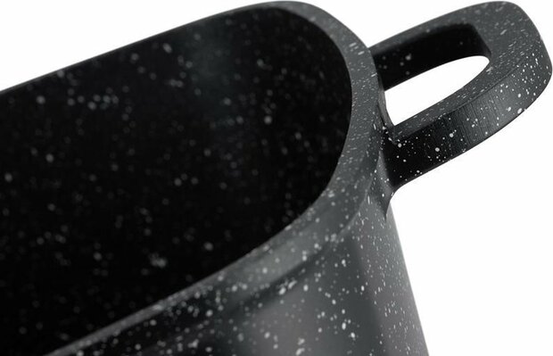Ed&euml;nb&euml;rg EB-8115 Stonetec Line - Luxe Aluminium Kookpan met Deksel - 6,5 liter